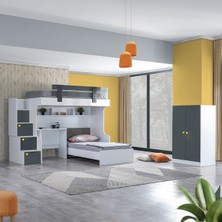 Setay Metris Ranza Karyola Çalışma Masası 2 Kapaklı Dolap