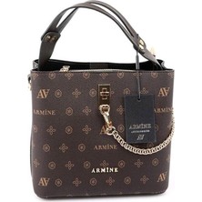 Armine 222 Kadın Çanta- Kahve Desenli