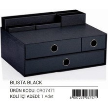 Gıpta Blista Black 3 Çekmeceli Masa Üstü Set ORG7471