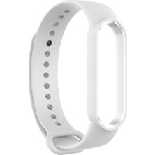 Prettyia Mi Band 5 Yedek Bileklik Silikon Bileklik Beyaz Beyaz (Yurt Dışından)