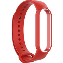 Prettyia Mi Band 5 Yedek Bilezik Silikon Bileklik Kırmızı (Yurt Dışından)