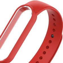 Prettyia Mi Band 5 Yedek Bilezik Silikon Bileklik Kırmızı (Yurt Dışından)