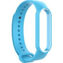 Prettyia Mi Band 5 Yedek Bilezik Için Silikon Bileklik Skyblue (Yurt Dışından)