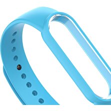 Prettyia Mi Band 5 Yedek Bilezik Için Silikon Bileklik Skyblue (Yurt Dışından)