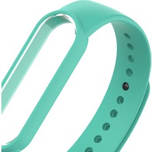 Prettyia Mi Band 5 Yedek Bilezik Için Silikon Bileklik Teal Yeşil (Yurt Dışından)