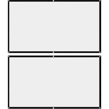 Prettyia 2 Adet Projektör 150 "katlanabilir Ekran Ev Sineması Seyahat Kapalı (Yurt Dışından)