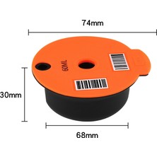 Yeniden Kullanılabilir Kahve Kapsül Pods Bosch Tassimo 60ML Için Filtre Slicone Kapağı