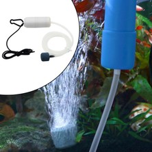 Taşınabilir Akvaryum Oksijen Hava Pompası USB Sessiz Açık Balıkçılık 5 V ile Toka Küçük Sesli Beyaz