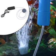 Baosity Taşınabilir USB 5V Akvaryum Oksijen Hava Pompası - Siyah (Yurt Dışından)