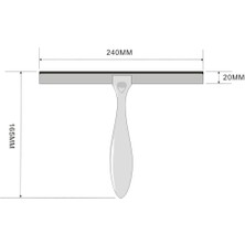 2x 24 cm Cam Pencere Temizleme Silecek Bıçak Silecek Temizleyici Duş Banyo