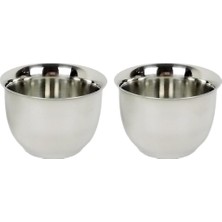 2x Mini Paslanmaz Çelik Kahve Kupa Çay Bardağı Çift Duvar Tumbler 50ML / 1.7oz