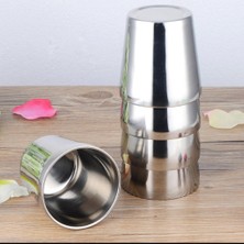 6 Adet 180 ml Bardak Içme Parçalanmaz Tumblers Paslanmaz Çelik Piknik(Yurt Dışından)