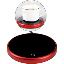 Elektrikli Kahve Kupa Isıtıcı Isıtıcı Coaster Içecekler Su Süt Kahve Çay Kırmızı