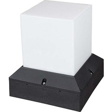 Zerpa Sade Beyaz Küp Bahçe Armatürü 25CM x 22,5cm