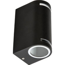 Cata CT-7062 GU10 Ibiza Siyah Kasa Çift Taraflı Bahçe Duvar Aplik