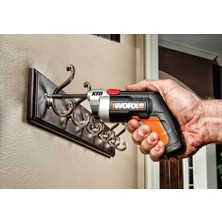 Worx WX252 4 Volt/1.5 Ah. Li-Ion Şarjlı Tornavida + 10 Adet Bits Uç