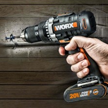 Worx WX102 20VOLT/2.0AH Li-Ion Çift Akülü Kömürsüz Şarjlı Matkap