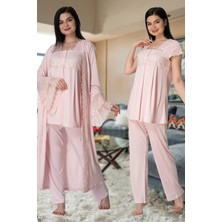 Effort Diğer Kısa Kol Lohusa Pijama Sabahlık Takım Effort 5011