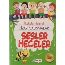 Harika Çocuk Yayınları Ilkokula Hazırlık Çizgi Çalışmaları Sesler Heceler - Veysel Murat Erçoklu