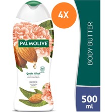 Palmolive Gentle Wash Badem & Şakayık Yağları Ile Hassas Ciltler Için Banyo ve Duş Jeli 500 ml - 4'lü