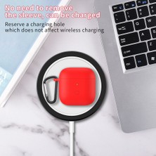 Dacare Redmi Buds 3 Için Karabinalı Tam Koruyucu Silikon Kılıf - Açık Mavi (Yurt Dışından)