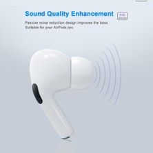 Dacare Apple Airpods Pro Için 6 Çift S/m/l Silikon Gürültü Engelleyici Kulaklık Ucu - Beyaz (Yurt Dışından)