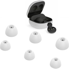 Dacare Samsung Galaxy Buds 2 Için 6 Adet Yumuşak Silikon Yedek Kulaklık Ucu - Beyaz (Yurt Dışından)