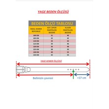 Yage Kahverengi Süet Kare Desen 4 cm Kemer