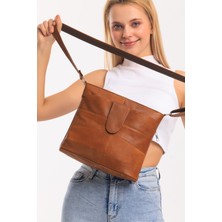 Fubileather Deri Crossbody Postacı Çanta
