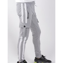 Black Steel Yanları Garnili Kargo Cepli EŞOFMAN-8831