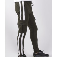 Black Steel Yanları Garnili Kargo Cepli EŞOFMAN-8831