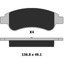 Kale Ön Fren Balatası Ds 3 / Peugeot 1007 2008 206 207 208 301 307 Partner / Citroen Berlingo C2 C3 C3 Picasso C4 Cactus Xsara Picasso Uyumlu 24101 190 14 Ans KD13 Oem 1611293980 425341 425276 425259