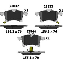 Kale Ön Fren Balatası Opel Adam Astra Corsa Combo Meriva Zafira Uyumlu 23832 200 05 Ans KD13 Oem 1605080 91376429 90544001