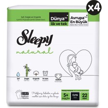 Sleepy Natural Aylık Paket Bebek Bezi 5+ Numara Junior Plus 88 Adet