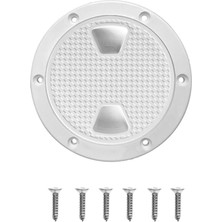 Sharplace Tekne Yuvarlak Kaymaz Plastik Muayene Kaplama Çıkarılabilir Kapak Vidalı 6 " (Yurt Dışından)