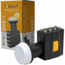 T&smart 0.8db Ultra Hd 4K Unıversal Sekiz Çıkışlı Lnb