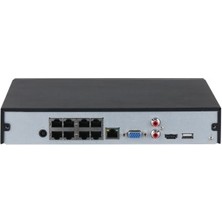 Dahua NVR2108HS-8P-T 8 Kanal 8 Port Poe ( Tak-Çalıştır ) 1 Sata H.265+ Nvr Kayıt Cihazı