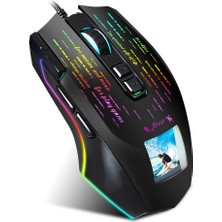 Hxsj J500 USB Kablolu Oyun Mouse - Siyah (Yurt Dışından)