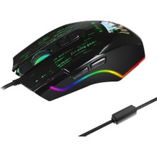 Hxsj J500 USB Kablolu Oyun Mouse - Siyah (Yurt Dışından)