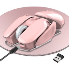 Hxsj T37 2.4g Kablosuz Mouse - Pembe (Yurt Dışından)