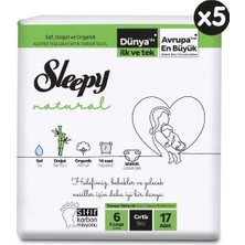 Sleepy Natural Büyük Fırsat Paketi Bebek Bezi 6 Numara Xlarge 85 Adet