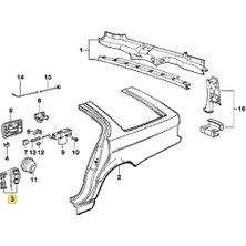 Heropar Bmw E32 ve E34 Uyumlu Yakıt Depo Kapak Menteşesi 51171928197