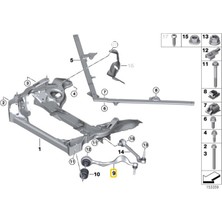 Heropar Bmw Uyumlu 1 Seri 3 Seri ve Z4 Frow Sağ Salıncak 31126769798