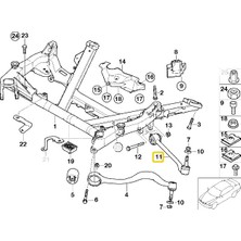 Heropar Bmw Uyumlu E39 Frow Ön Sol Enine Salıncak Kolu 31121094233