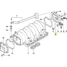 Heropar Bmw Uyumlu E31 E38 ve E39 M62 Motor Emme Manifold Valfi 11617501563