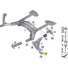 Heropar Mini Cooper Uyumlu One Sağ Rotil Oem No 31126772304