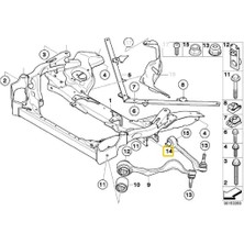 Heropar Bmw 1 Seri 3 Seri ve X1 Uyumlu Frow Sağ Alt Salıncak 31126770850