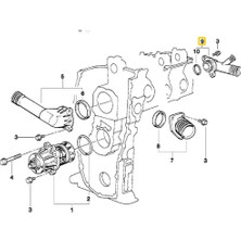 Heropar Bmw E34 E36 ve Z3 M43 ve M44 Uyumlu Motor Febi Su Flanşı 11531743679