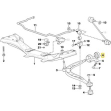 Heropar Bmw E30 Uyumlu Frow Salıncak Burcu 31129058815