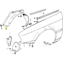 Heropar Bmw E30 Uyumlu Ön Sol Davlumbaz Oem No 51711942807